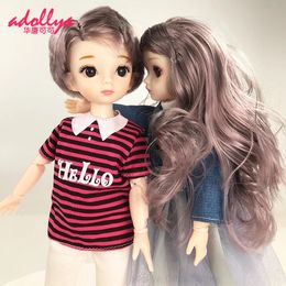 Adollya BJD Doll With Clothes Skirt Shoes Boys Movable joints Doll Toys for Girls 30cm BJD Ball Jointed Swivel /6 Dolls 240304