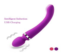 Super Sexy 2 Motor G Spot Vibrator Waterproof Sex Toy for Woman Intelligent Induction Magic Wand Vibrators for Women Sex Machine7401466