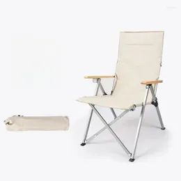 Camp Furniture Fishing Portable Beach Chairs Garden Camping Recliner Folding Outdoor Arm Cadeira De Praia Patio QF50OC