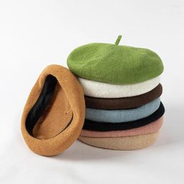 Hats Beret For Chilidren Girls Boys Summer Spring Fashion Breathable Knitted Linen Cool Painter Cap Casual Show Soft