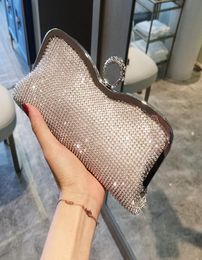 2020 new party diamond handbag shiny party one shoulder diagonal bag weddingbridal handbag7417352