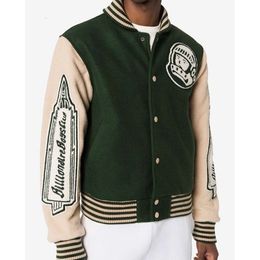 Customised Two-Color Lightweight Casual Embroidery Printed Woollen Baseball Uniform Men And Women Couple Jacket 86