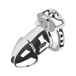 Metal male chastity lock abstinence masturbation size adjustable gay sex SM alternative toy Cock Cage Chastity Devices