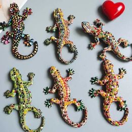 3D Spanish Dominican Republic Tourism Commemorative Lizard Gecko Refrigerator Magnets Fridge Sticker for Home Decor 240315