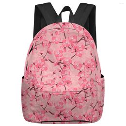 Backpack Japanese Style Cherry Blossom Student School Bags Laptop Custom For Men Women Female Travel Mochila