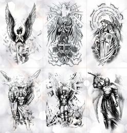 Wing Holy Angel Waterproof Temporary Tattoo Sticker Brave Knight Warrior Flash Tattoos Body Art Arm Fake Tatoo T190711286q4492387