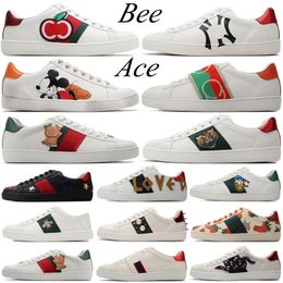 With Box BEE ACE Casual Shoes Sneakers Low Men Women Running Shoe Tiger Embroidered Black White Green Stripes Walking Sneakers EUR 35-45