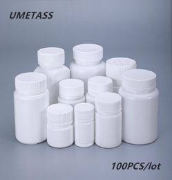 UMETASS Empty Medical Plastic Bottles with Lids Portable Pill tablets capsule container food grade 20ML30ML40ML50ML70ML T200817437136