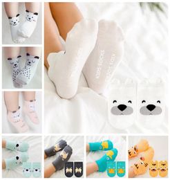 Baby Socks Boy Girl Cotton Socks Non Slip Newborn Floor Sock Cartoon Toddlers Footwear Whole 13 Designs DW56768433713