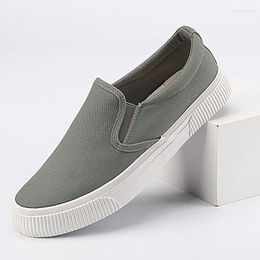 Casual Shoes 2024 Summer Men Vulcanized Korean Style Non-slip Canvas Spring/Autumn Lazy Simple Joker BD23049