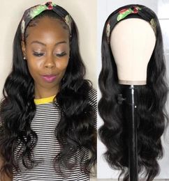 Headband Wig 9A Brazilian Body Wave Human Hair Wigs Machine Made Brazilian Hair Wigs Nature Color72563256717419