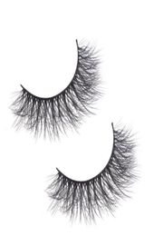 Faux Mink Eyelash Whole 3d Fiber Lashes Bulk Synthetic False Eyelashes fFuffy Silk Lash with Box and Logo service Black Case Y8286213