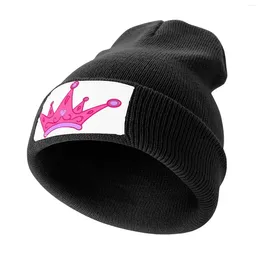 Berets Y2K Pink Princess Tiara (purple) Knitted Cap Gentleman Hat Dad Golf Wear Men Women's