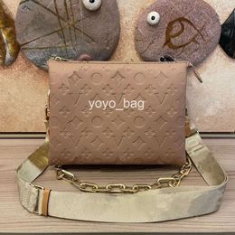 luxury bag women bag genuine calf leather embossed Chain carry Purse clutch crossbody handbag shoulerbag 26CM