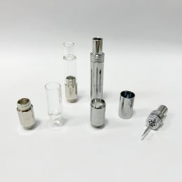 Dry Herb Vaporizer Empty Glass & Mental Wax Vape Cartridge 510 Battery Vapes Herbal Vaporizers Wholesale