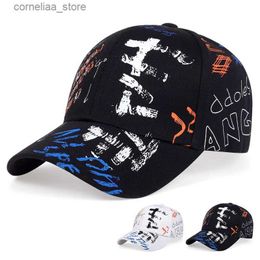 Ball Caps Graffiti print Baseball Cap Men Women Hip Hop Hat summer sun Hats cotton snapback Hats sports Leisure Caps golf caps gorrasY240315