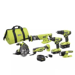 Other Power Tools Ryobi Tool Combo Kits 18Volt Lithiumion Batteries Charger Bag 6Tool7821167 Drop Delivery Home Garden Otnwn