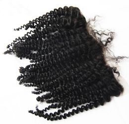 Mongolian Human Hair Lace Frontal Closure Parting Kinky Curly 13X4 Ear to Ear Lace Frontal 100 Human Hair Lace Fontal Hair P6835298