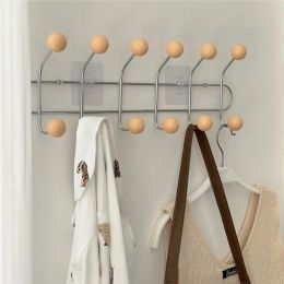 Rails MOMO Ins Household Wall Hooks Without Marks Nail Iron Decorative Storage Coat Hook Fitting Room Closet Living Room