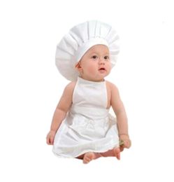 Baby Props For Pography Newborn Props Chef Costume Infant Shooting Accessories Chef Hat Apron Set Cook Suit Toddler Beanie Cap 9951500