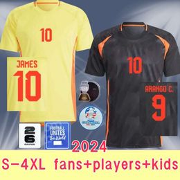 2024 Colombia JAMES Soccer Jerseys Kids Kit 2025 Columbia National Team Football Shirt Home Away Set Camisetas 2024 Copa America D.VALOYES ARANGO C. CHUCHO