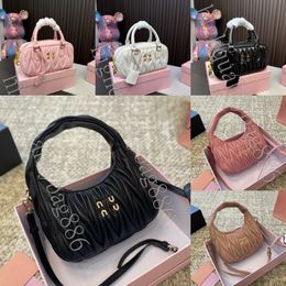 High quality designer bag woman Crossbody bag fashion Underarm bag metal mark Zipper opening and closing Shoulder bag Half moon Napa Soft leather Crossbody tote bag