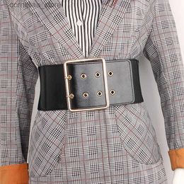 Belts Elastic Wide Corset Belt Female Waist Big Belts For Women Designer Plus Size Waistband Ladies Coat Stretch CummerbundsY240315
