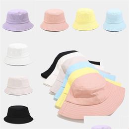 Wide Brim Hats Uni Summer Foldable Bucket Hat Female Outdoor Sunsn Cotton Sun Da641 Drop Delivery Fashion Accessories Scarves Gloves C Otfl8