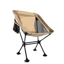 Camp Furniture Lightweight Folding Chair Camping Backpacking Chair Outdoor Park Travel Foldable Moon Chair Portable Fishing Chairs YQ240315