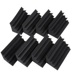 New 8 Pack of 46 in X 46 in X 95 Black Soundproofing Insulation Bass Trap Acoustic Wall Foam Padding Studio Foam Tiles 8P2135434