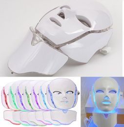 7 Colour LED Facial And Neck Mask Microcurrent PDT Pon Face Wrinkle Removal Skin Rejuvenation Beauty3146296