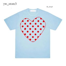 Comme Des Garcon Designer Brand Men's T-shirts Summer Mens T-shirts Cdgs Play T Shirt Commes Short Sleeve Womens Design Badge Garcons Embroidery Heart Red Love 540