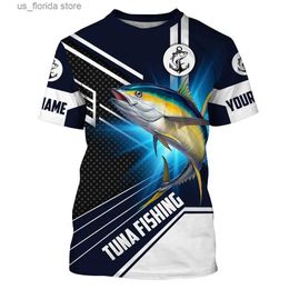 Men's T-Shirts Summer 3D Fish Print T Shirt For Men Outdoor Go Fishing Clothes Casual O-neck Pullover Harajuku Tops Oversized Short Slve Ts Y240315