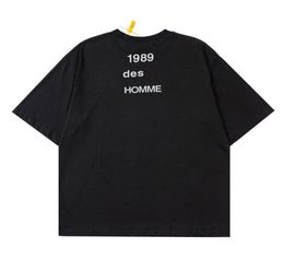 Summer Europe Japan 1989 HOMME Print T shirts Fashion Mens Short Sleeve Tshirt Women Clothes Casual Cotton Tee7065117