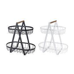 Baskets Wire Storage Basket Portable Metal Fruit Bowl Basket Fruit Stand for Kitchen Counter Bathroom Cabinet Dining Table Snacks