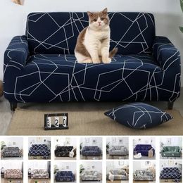 Stretch Plaid Sofa Slipcover Elastic Adjustable Sofa Covers for Living Room Funda Sofa Chair Couch Cover Home 1/2/3/4-seater 240304