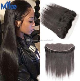 MikeHAIR Peruvian Straight Hair 13x4 Ear To Ear Lace Frontal Closure 820In Malaysian Indian Brazilian Hair Lace Frontal Human Hai7733830