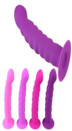Gspot Stimulation Anal Plug Prostate Massager Strong Sucker Silicone Bead Dildo Vaginal Stimulator Sex Toys For Man Woman8730611