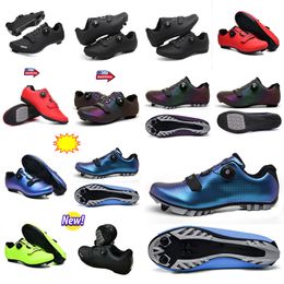 MTBQ Cyqcling Shoes Menw Sports Dirt Road Cykelskor Flat Speed ​​Cycling Sneakers Flats Mountain Bicycle Footwear Spd Cleats Shoes Gai Gai