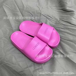 25% OFF Sports shoes 2024 Family New Summer Thick Bottom Beach Rubber One line Couple Casual Versatile Anti slip Open Toe Elevated Slippers