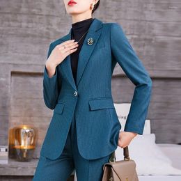 Women's Two Piece Pants Suit 2024 Autumn And Winter High-Grade Temperament President Overalls Casual Business Attire