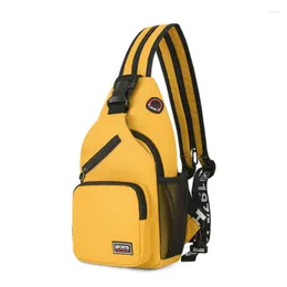 Shoulder Bags Fashion Yellow Small Crossbody For Women Messenger Sling Chest Bag Female Mini Travel Sport Pack 2024