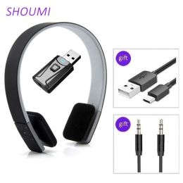 Earphones Shou Mi Sport Headset Noise Reduction Earbuds Wireless Headphon with Bluetooth Usb Tv Adaptor Deep Bass Sound for Smart Tv Phone