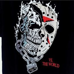 Warren T-shirts Jason Skull Print Mens Lotas Womens Art T-shirts Loose Tees Men Casual Shirt Shorts Sleeve Black Tee S-xl G6Z6 XF22 XF22 UU8E