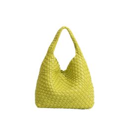 Designer Bottegs Arco Tote Venetas Bag Small Single Wrist Soft Leather Woven One Shoulder Capacity Mother and Child Water Bucket Lazy Wind Shopping Travel Han NZNG