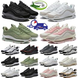 Designer max 97 futura 97s running shoes for men women sneakers platform Triple Black White Olive mens trainers sports outdoor shoe
