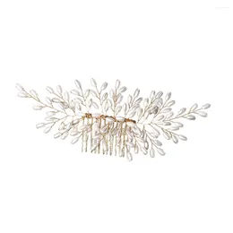 Hair Clips 12-Teeth Woman's Comb With Luxurious Grain Pearls Headwear For Valentine's Day Christmas Gift