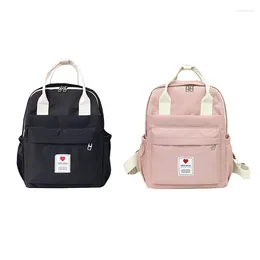 School Bags Female Soft Bag Harajuku Backpack Small Fresh Solid Color Fashion College Style Student Outdoor