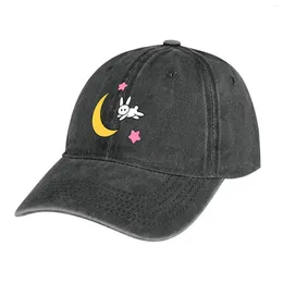 Berets Cute Moon And Stars Cowboy Hat Bobble Snapback Cap Caps Male Women's