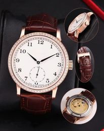 U1 Top-grade AAA Top Designer Watch Men Female Automatic Mechanical Movement Watches Genuine Leather Strap Montre De Luxe Stainless Steel Wristwatch J818